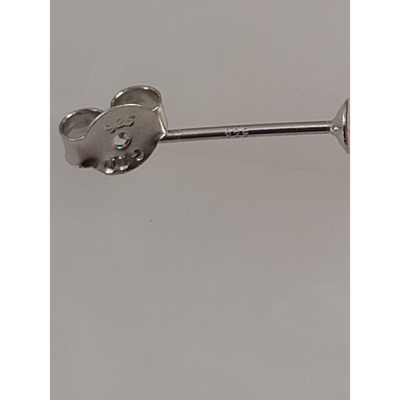 Sterling Silver 7MM Pink Pearl Stud Earrings Freshwater Classic Dainty Gift Pair - Picture 5 of 5